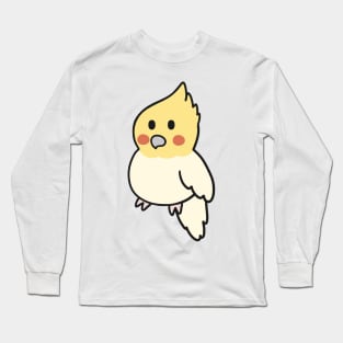 Cute Lutino Pearl Cockatiel Long Sleeve T-Shirt